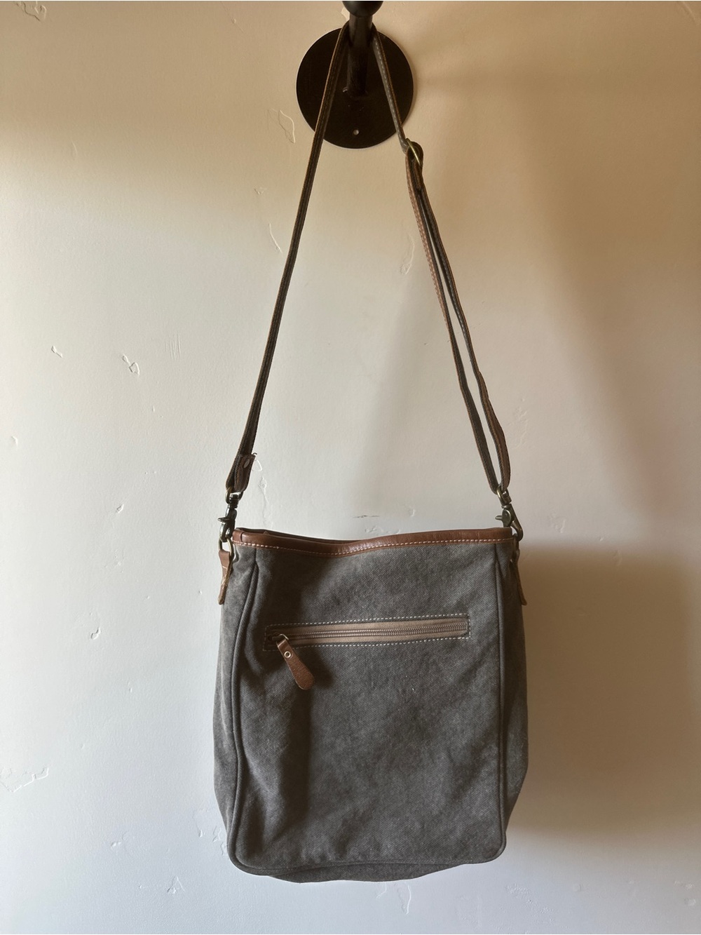 Myra Bag Brown & Gray Southwestern Crossbody Shoulder Bag - Picture 3 of 6